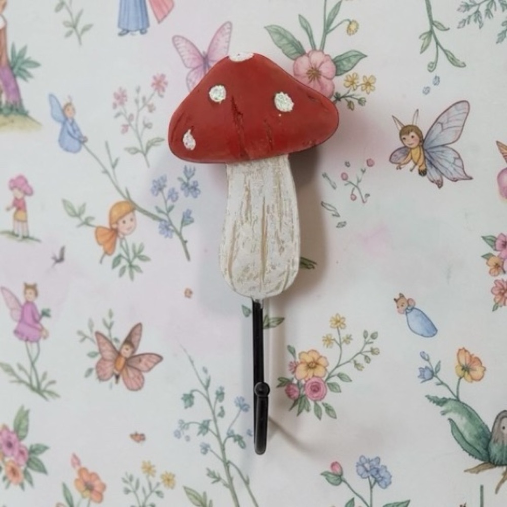 Fairytale Mushroom Wall Hook, NWT